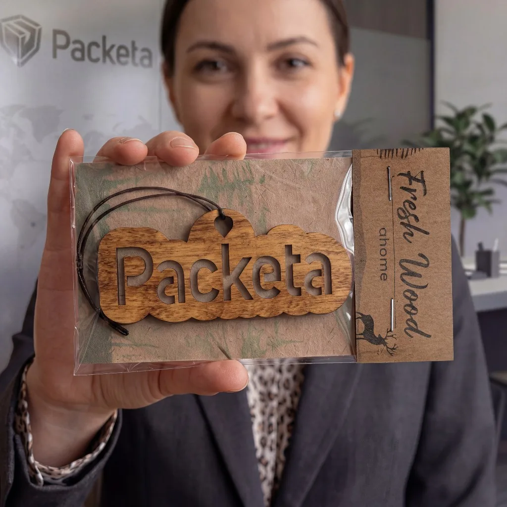 Dřevěná vůně Packeta v maloobchodním balení Fresh Wood