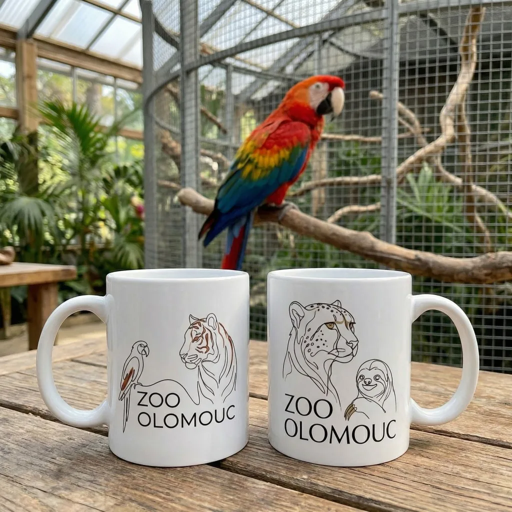 Keramické hrnečky Zoo Olomouc – ukázka realizace