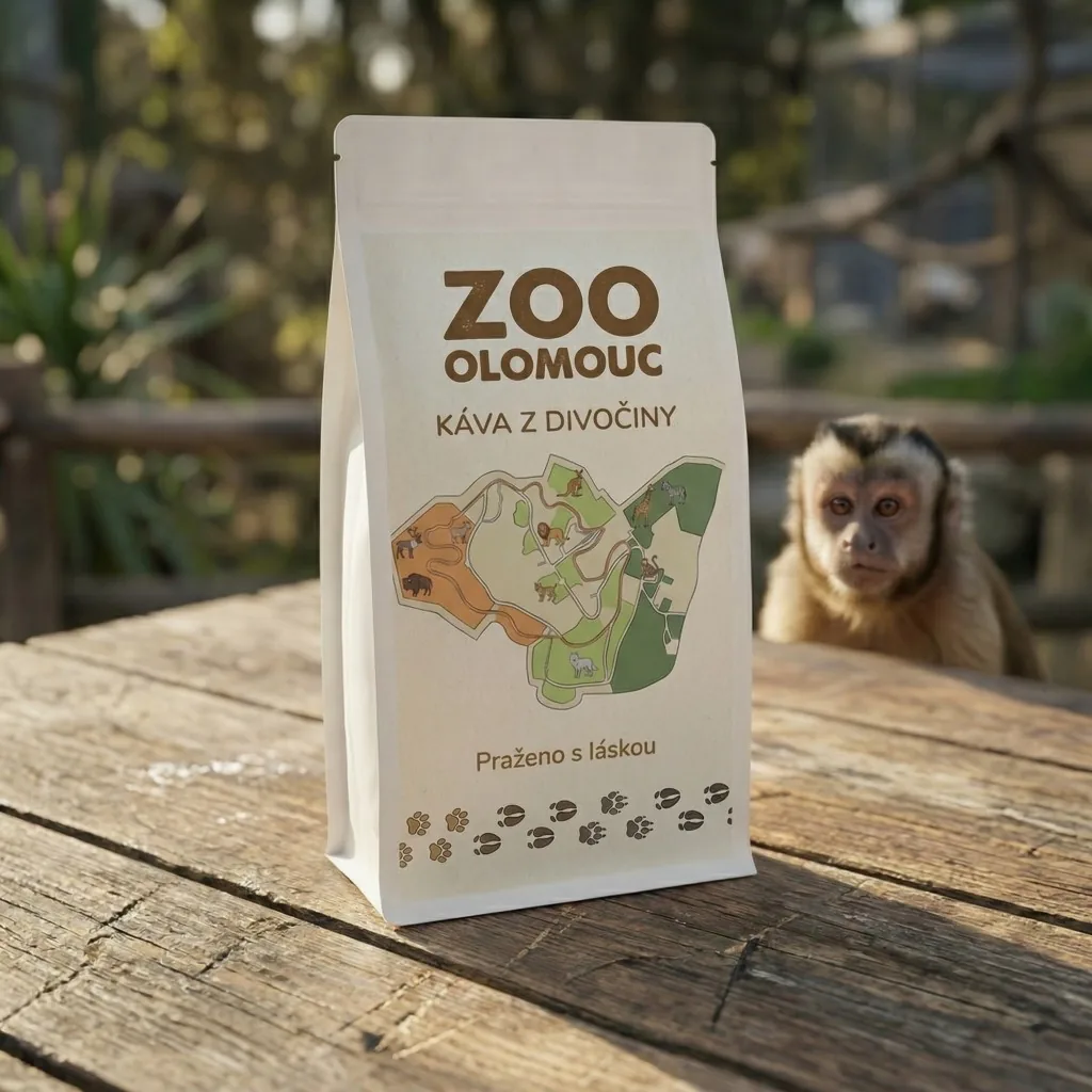 Firemní káva Zoo Olomouc – ukázka realizace